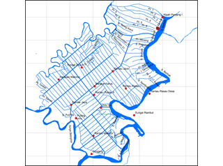 sumou スポーツベット対象地における水路の様子