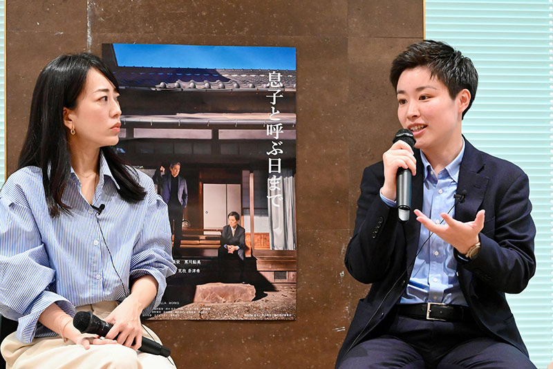映画監督の黒川鮎美さんと、トランスジェンダー当事者の主演俳優・合田貴将さんによるトークセッション