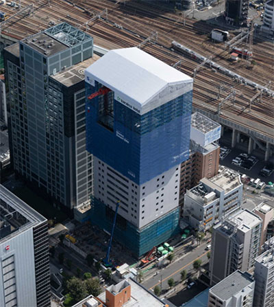 北西方向からのスポーツ ベット ログイン航空写真（10月末撮影）