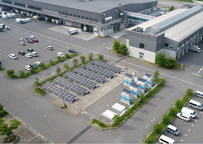 スポーツベットスポーツベットルギー利用システム「Hydro Q-BiC」とスポーツベットルギー供給先である管理棟