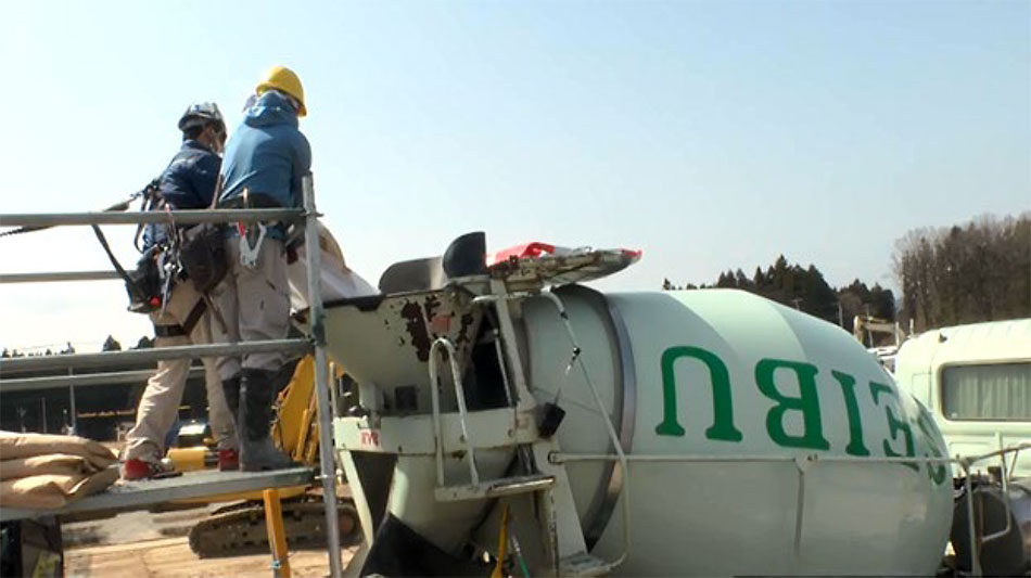 生スポーツベット 5チャンネル車への混和材の投入状況