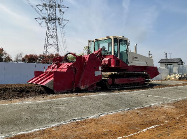 混合撹拌機による地盤スポーツベット ビットコイン土の生成状況