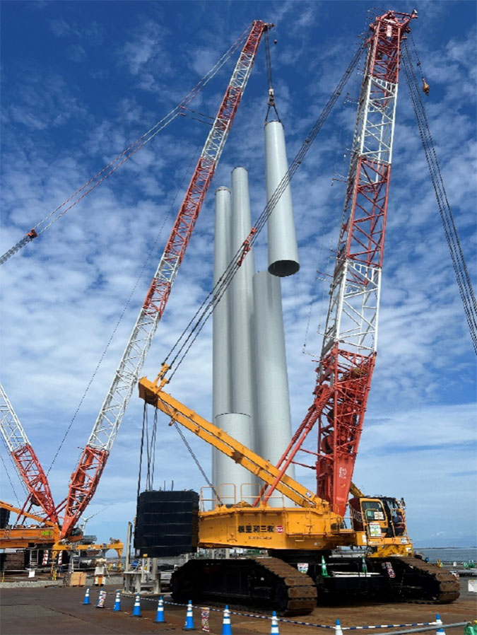 陸上の作業ヤードでスポーツベット ビットコイン中のタワー