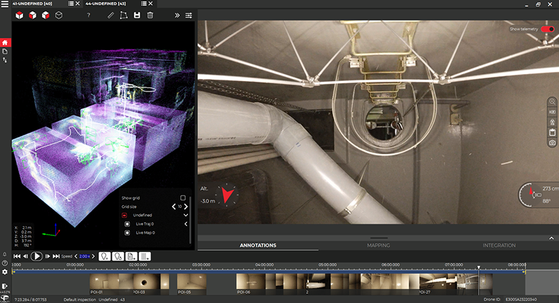 4Kカメラのリアルタイム映像