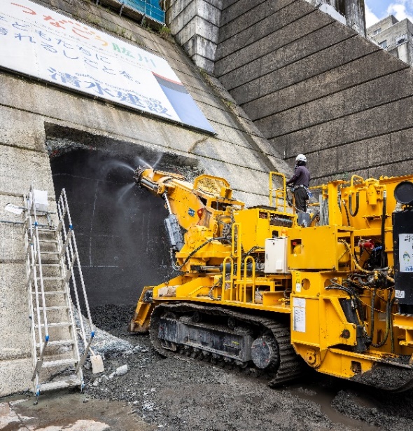 削孔着手の写真