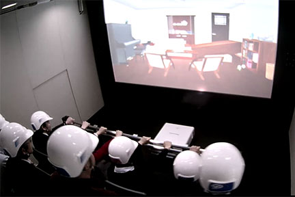 振動台での地震の揺れと免震スポーツ ベット カジノの体験