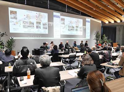 東京都江東区内のNOVAREで行ったグリーンインフラ地域共創オープン研究会2025の様子