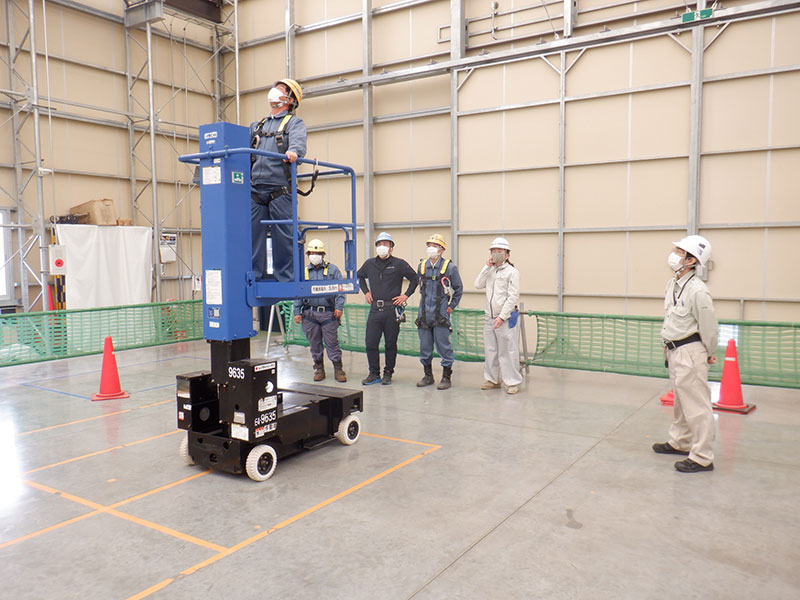 高所作業車運転特別教育実技講習