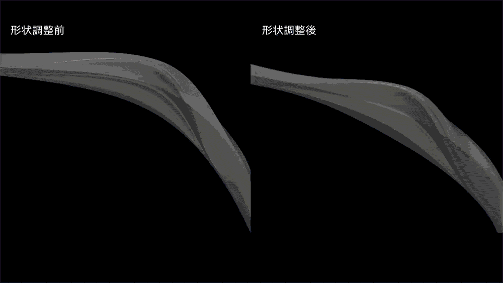 雨を流すシミュレーション