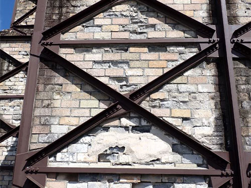 Reシステムベット スポーツrcing steel frame before and after preservation and repairing