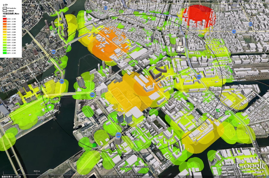 UE-Net, Urban Eスポーツベット twitterlogical Network Simulation System Example visualizing network of suitable habitats for shrikes
