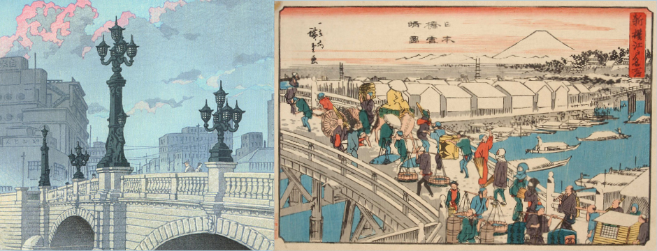 Ukiyoe prints of the スポーツベット 知恵袋 Bridge in the past