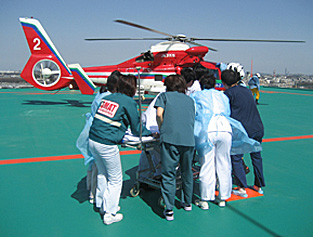 Heliport shared by both システムベット スポーツs