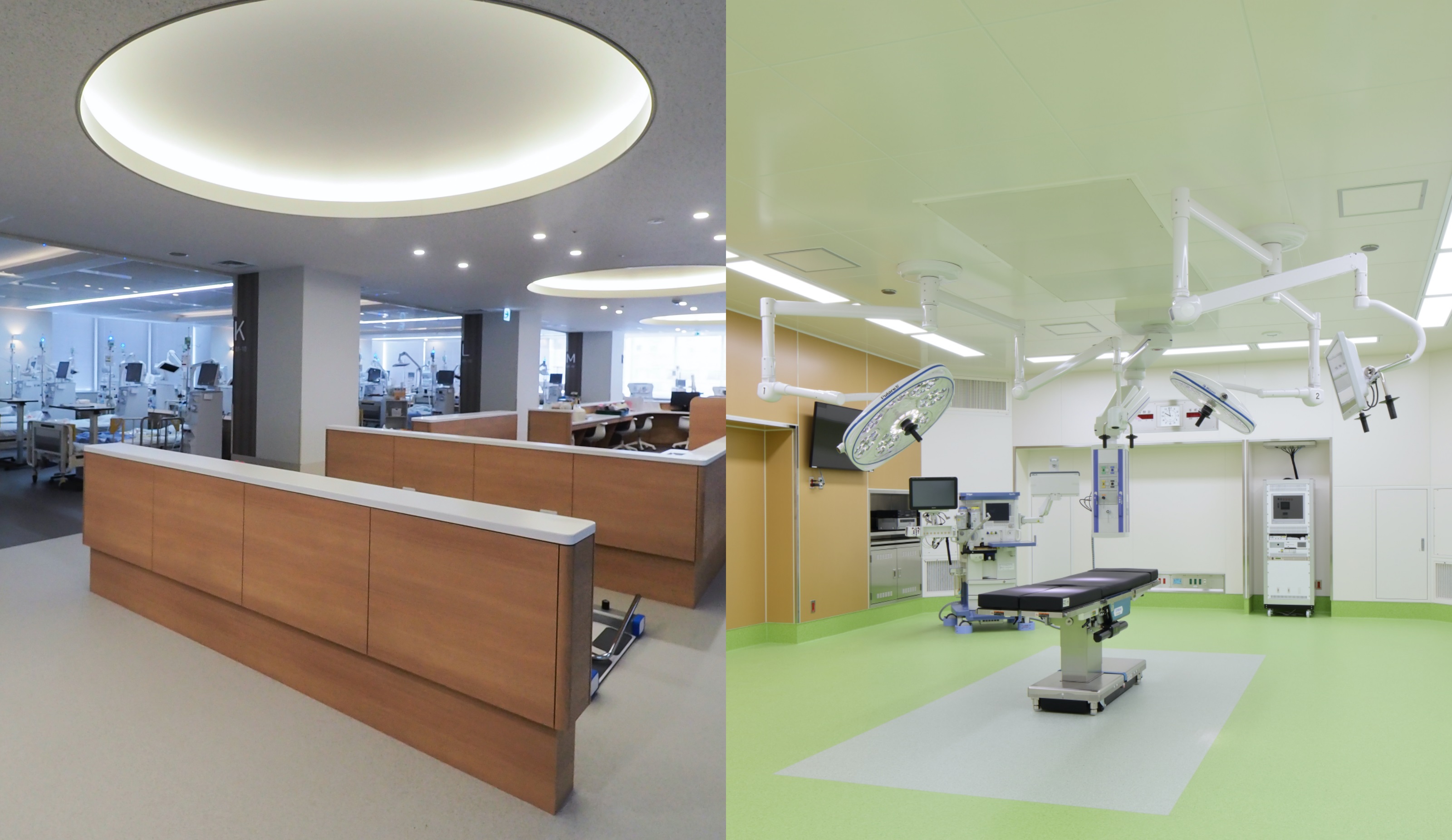 Dialysis Unit （Sanai Memorial Hospital） CLEANCOMPO Dual Air&reg;（Matsudo City General Hospital）