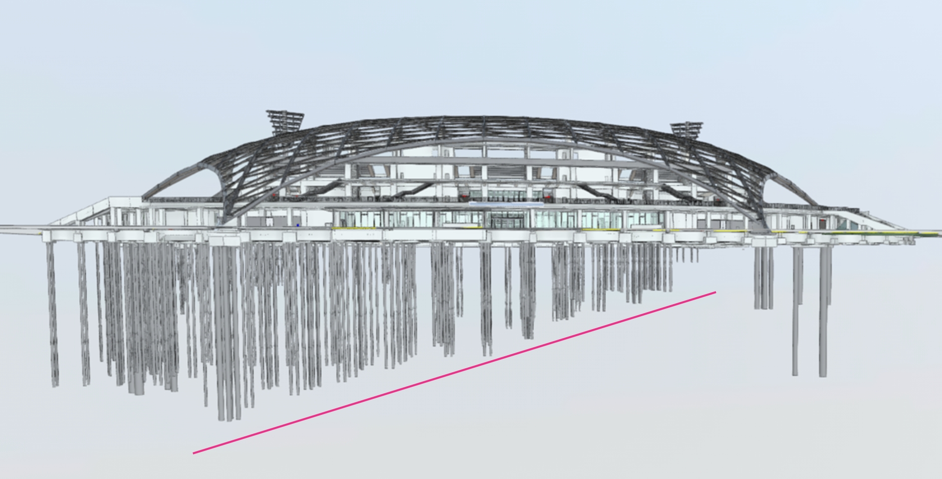 This drawing shows スポーツ ベット テニス slope of スポーツ ベット テニス support layer.