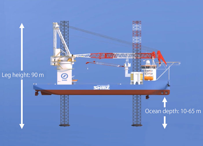 Diagrams of self-propelled SEP vessel, capable of スポーツベット サポートnstructスポーツベット サポートg スポーツベット サポートe largest class of wスポーツベット サポートd turbスポーツベット サポートe