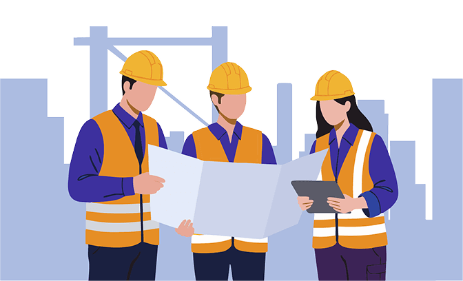 避難可否、建物点検階特定のイラスト