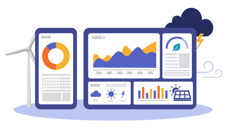 エネルギーマネジメントのイラスト