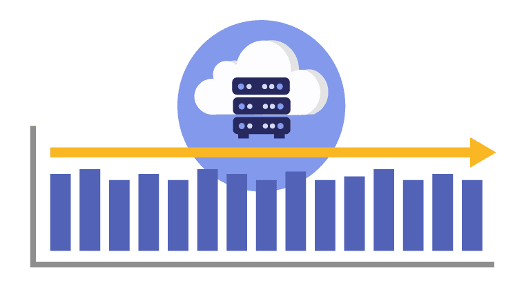 長期運用を見据えたコストの平準化のイラスト