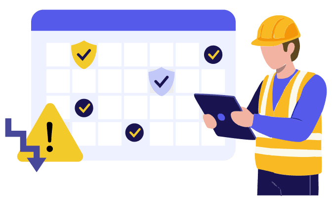 災害リスク低減のイラスト