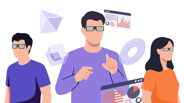 投影・共有のイラスト