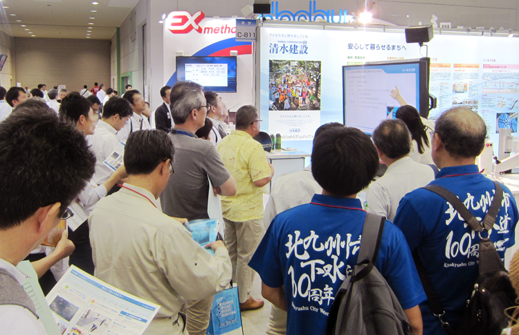 スポーツベット サッカー 夏期展’18 北九州での当社ブースの様子