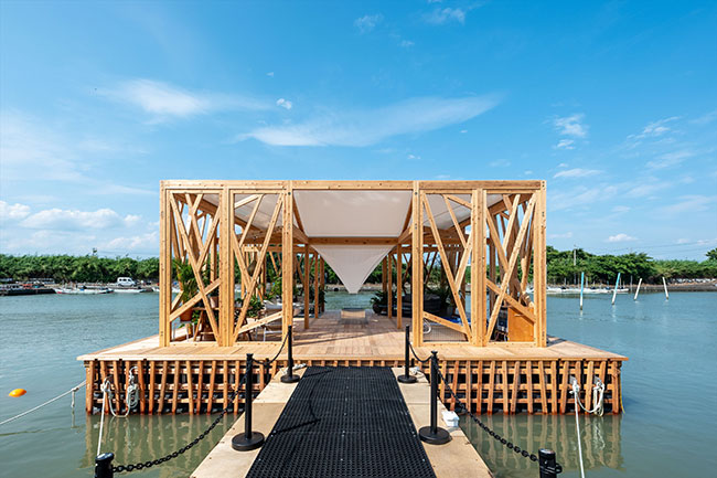 実物大の浮体建築実証実験（2023~2024年実施）