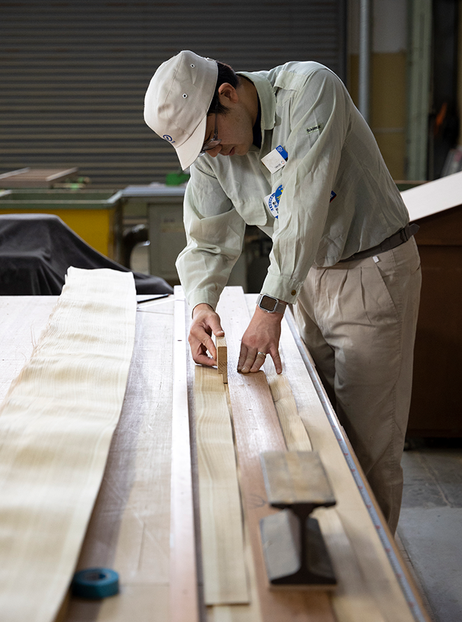 A rich heritage of woodスポーツ ベット newing skills handed down since the days of temple and shrine carpenters