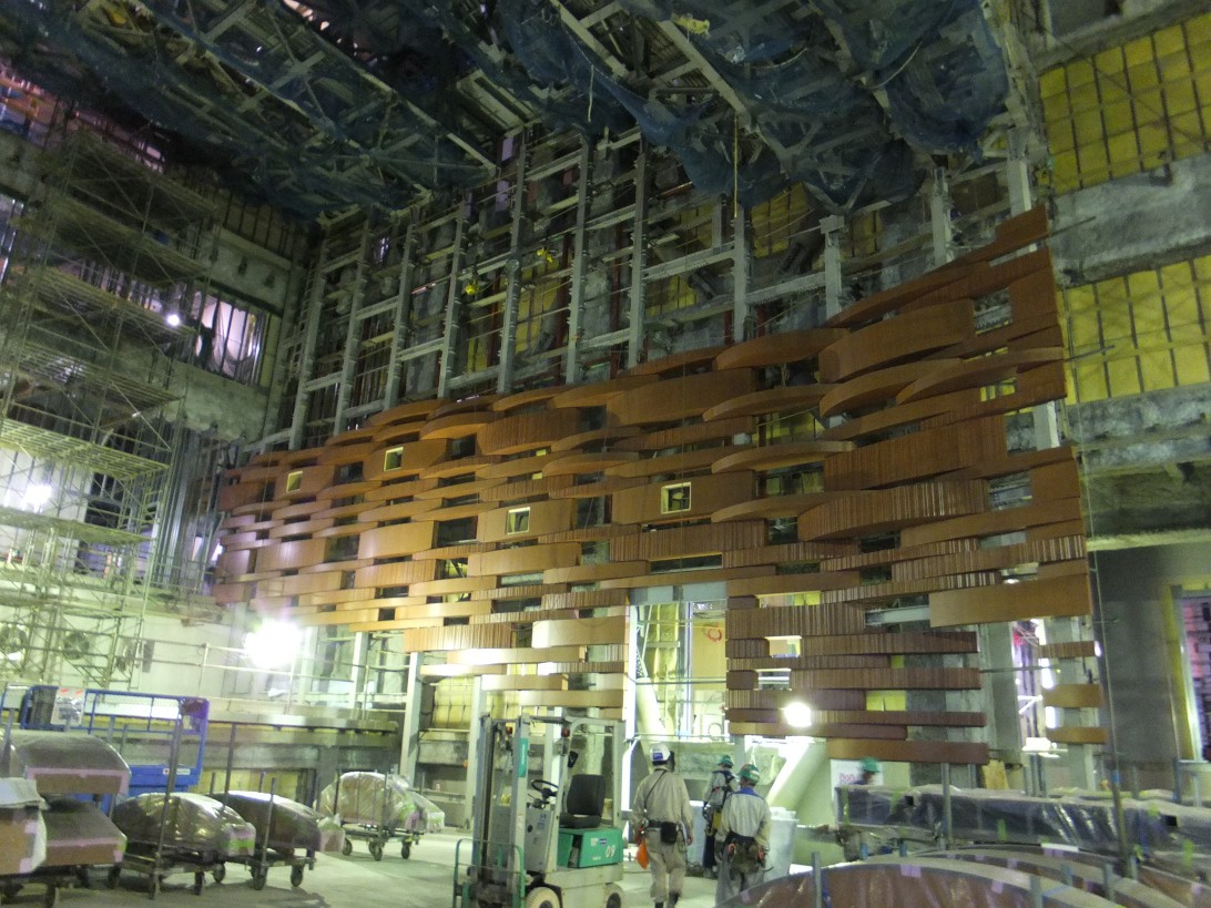 施工中のスポーツベット 日本シリーズ。