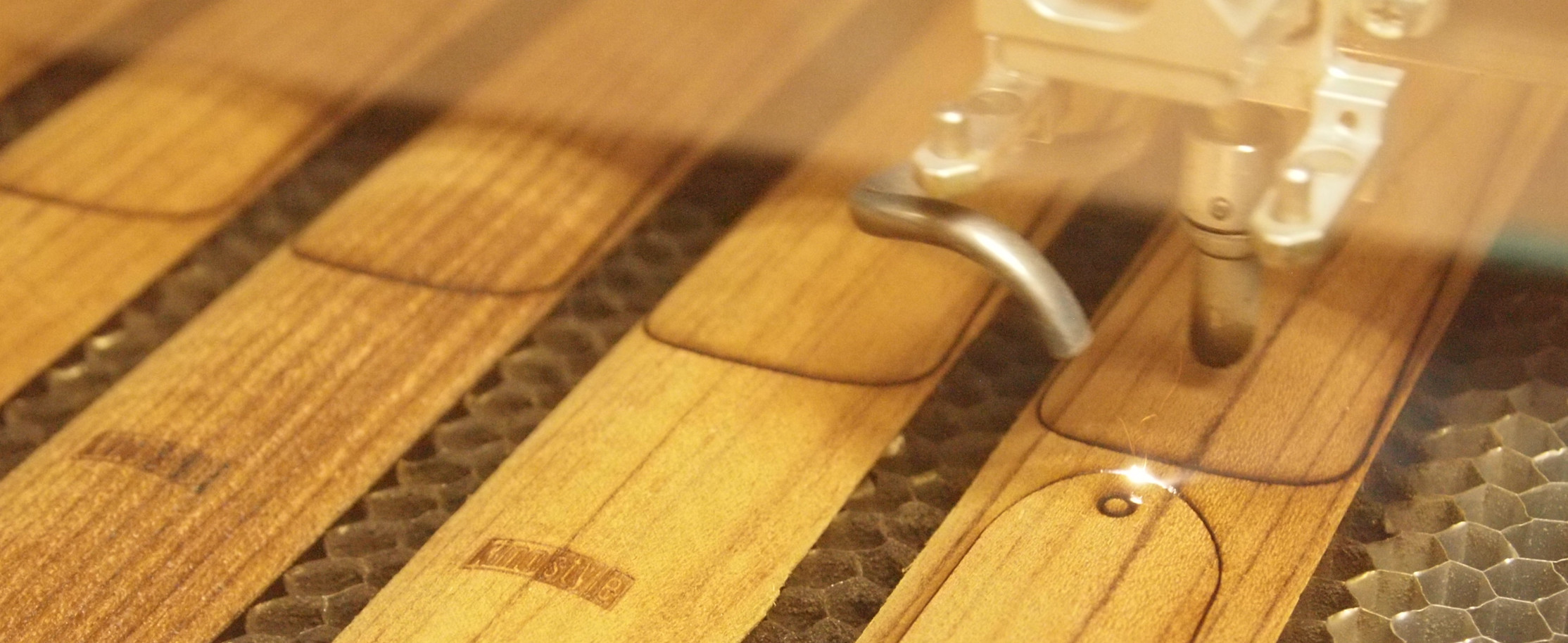 木の可能性を探る Vol.34 新導入のレーザー加工機を使ってスポーツベット 確実優待品を製作