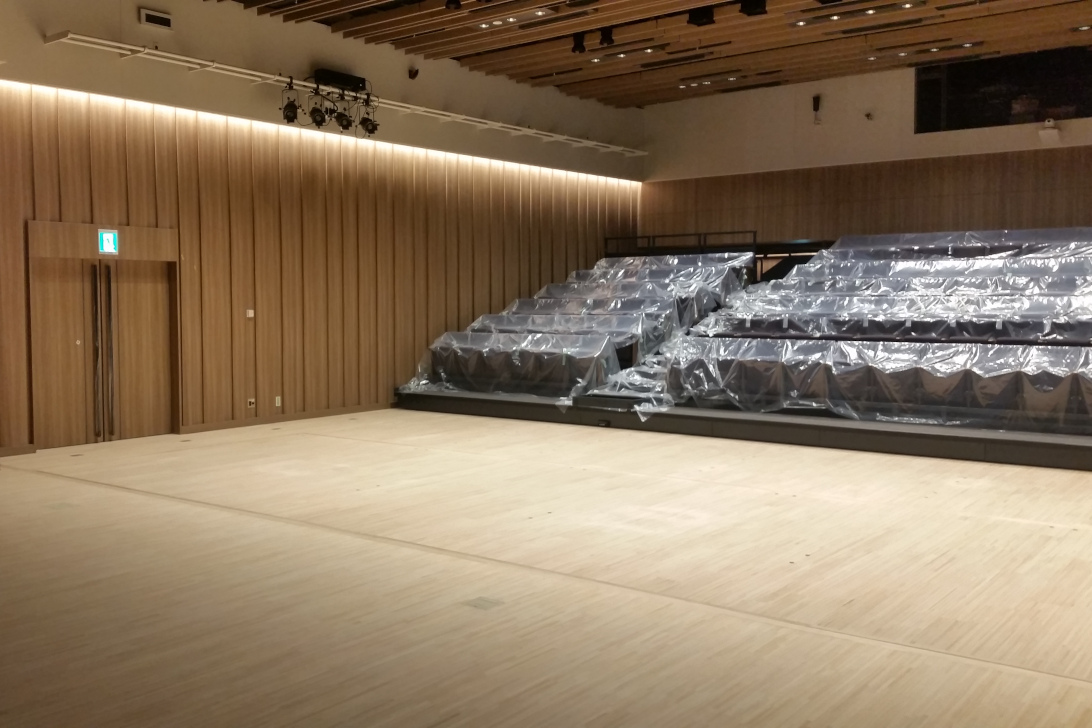 市の花「野菊」をイメージし、白を基調としたサブホール