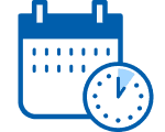 時間単位での年次休暇取得のアイコン