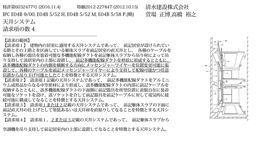 スポーツベット ボーナス7.天井レス工法（インフラダクト）