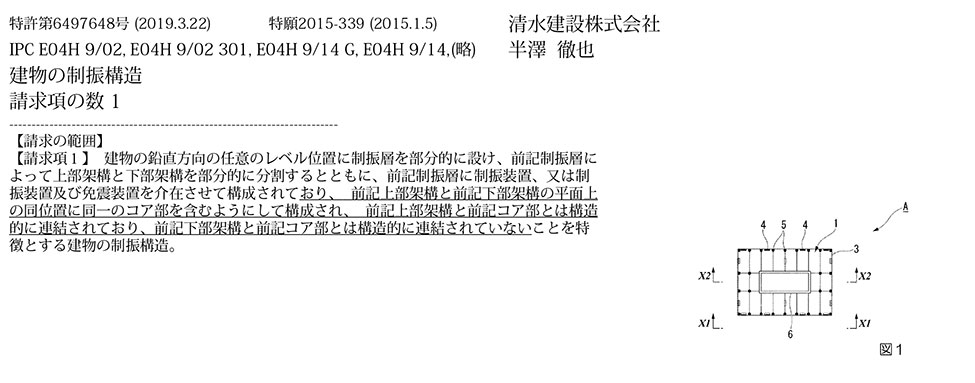 スポーツベット ボーナス19_建物のコア部の架構とその周辺部の架構とを連結する制震構造