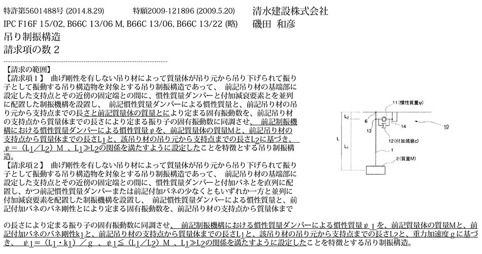 スポーツベット ボーナス55.慣性質量ダンパーを用いて吊り構造物の振動を速やかに減衰させる吊り制振構造