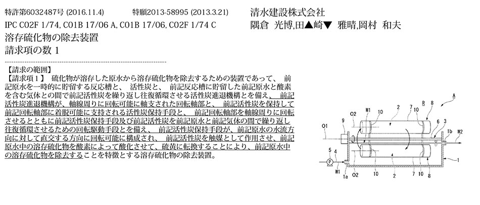 B-20_水に溶存している硫化物を除去するための溶存硫化物の除去装置
