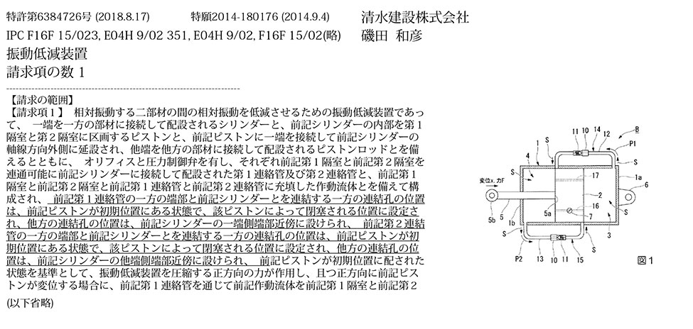 C-18_減衰性能を変えながら振動エネルギーを吸収するオイルダンパー