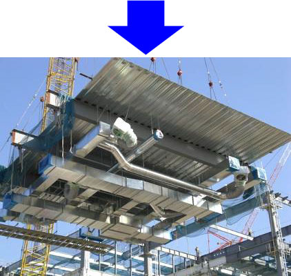 地組ヤードでの施工完了後stake スポーツベット