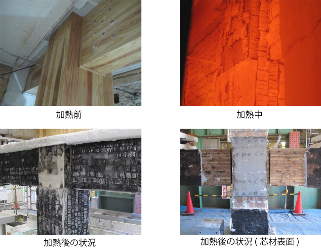 木質柱・木質梁・RC接合架構の1時間sumou スポーツベット実験