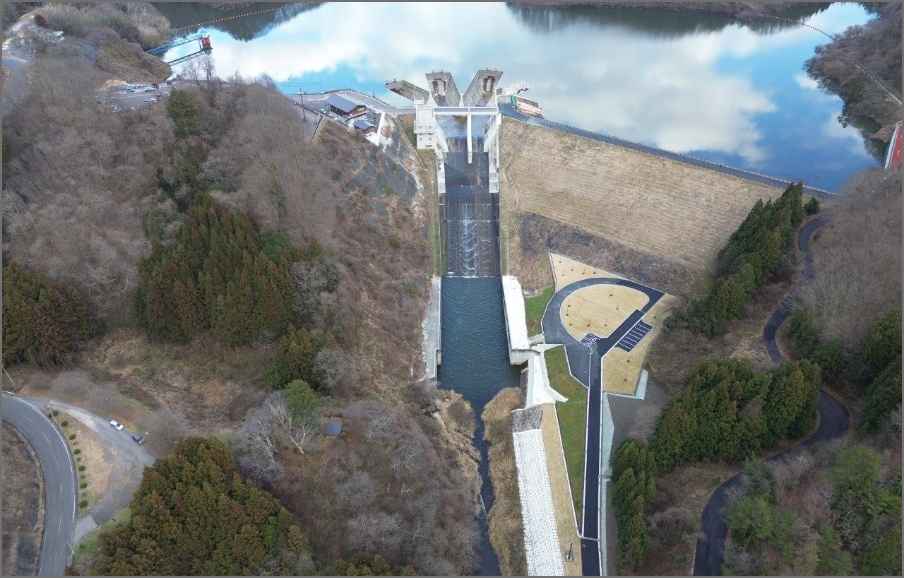 試験湛水の様子（2023年11月）