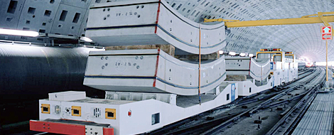 セグメントの自動搬送