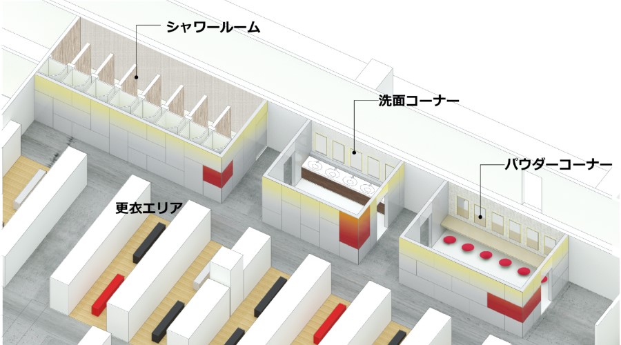 スポーツベット 必勝チャンネル棟6階 パウダーコーナー