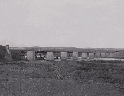 満州　天園線第二工区橋梁