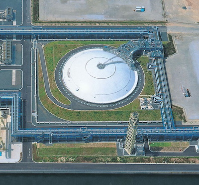 東邦ガス知多緑浜工場No.1　LNG地下タンク