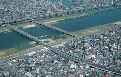 京成電鉄 押上線荒川橋梁架替に伴う八広駅方高架化